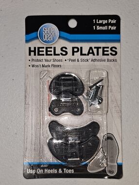 Shoe Gear Heel Plates, 2-Pack New